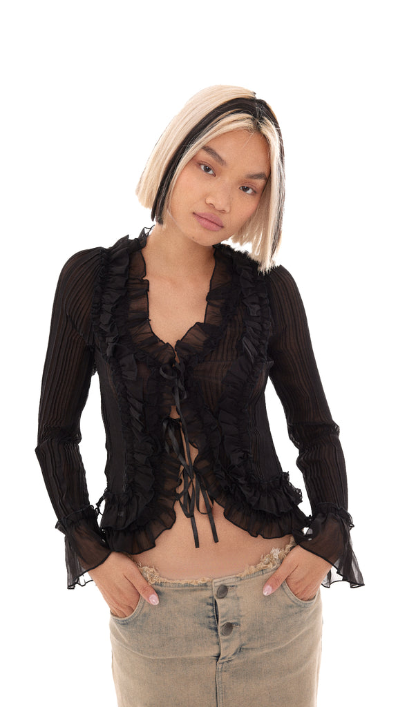 RUFFIO RUFFLE BLOUSE - Basic Pleasure Mode