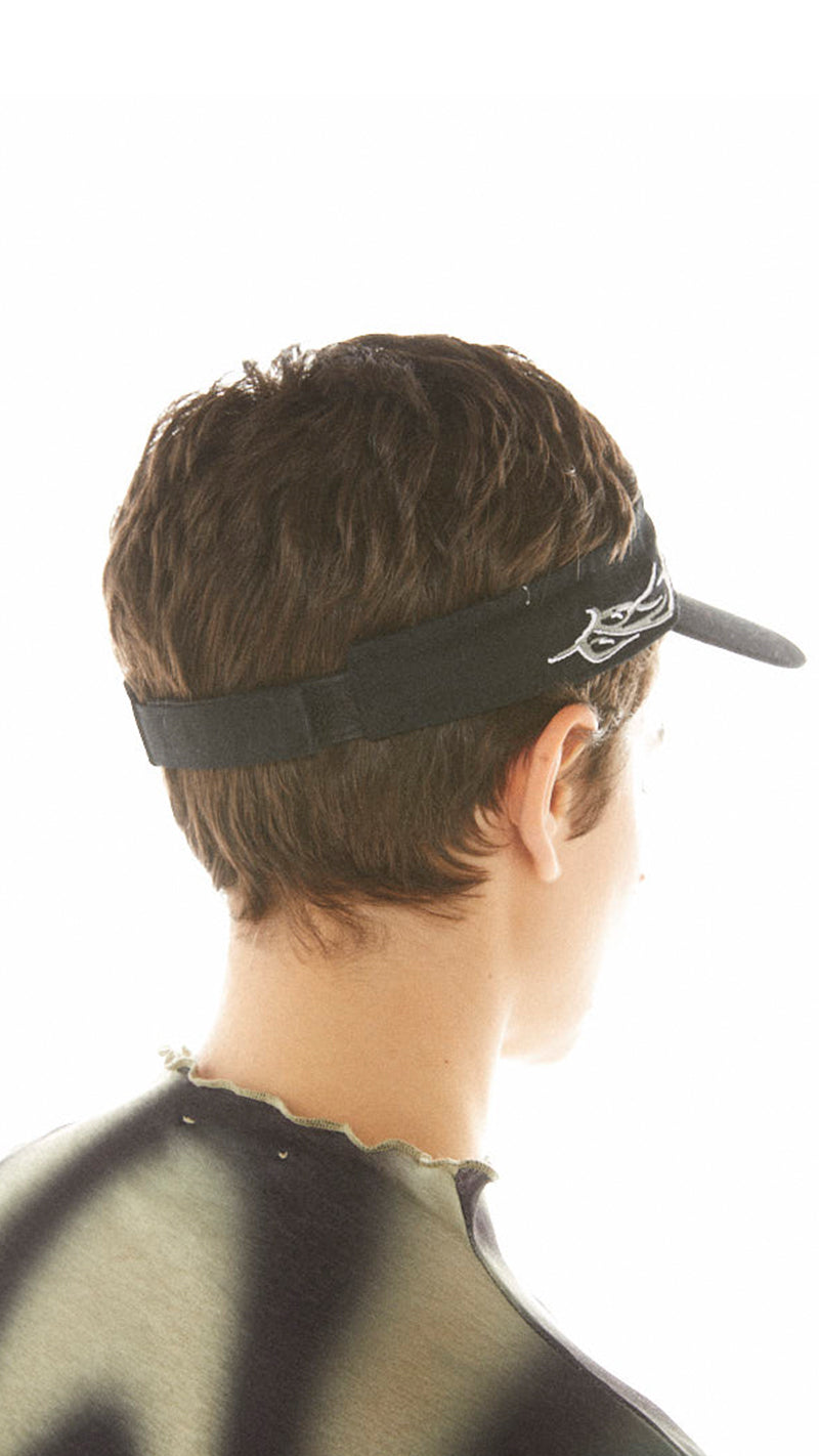 VISOR WITH TATTOO EMBROIDERY